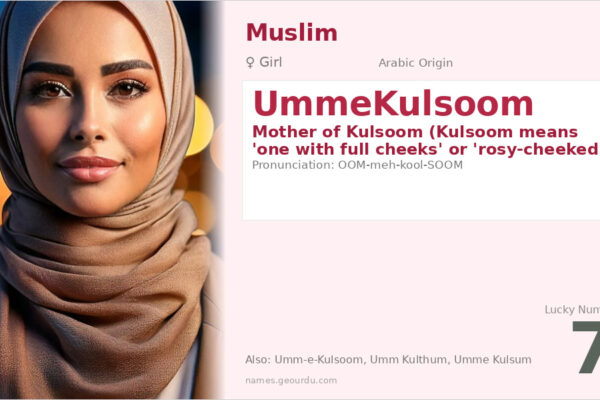 UmmeKulsoom Name Meaning — Arabic Origin, Girl & Details (2025)