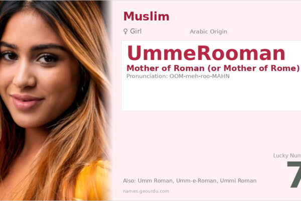 UmmeRooman Meaning — Arabic Origin, Girl Name & Historical Significance (2025)