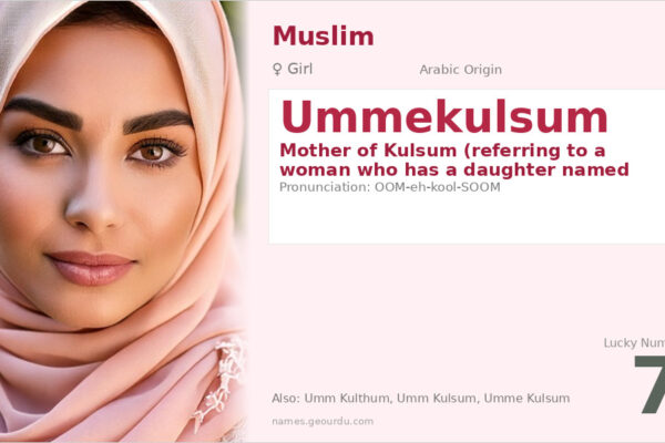 Ummekulsum Name Meaning — Arabic Origin, Mother of Kulsum & Details (2025)