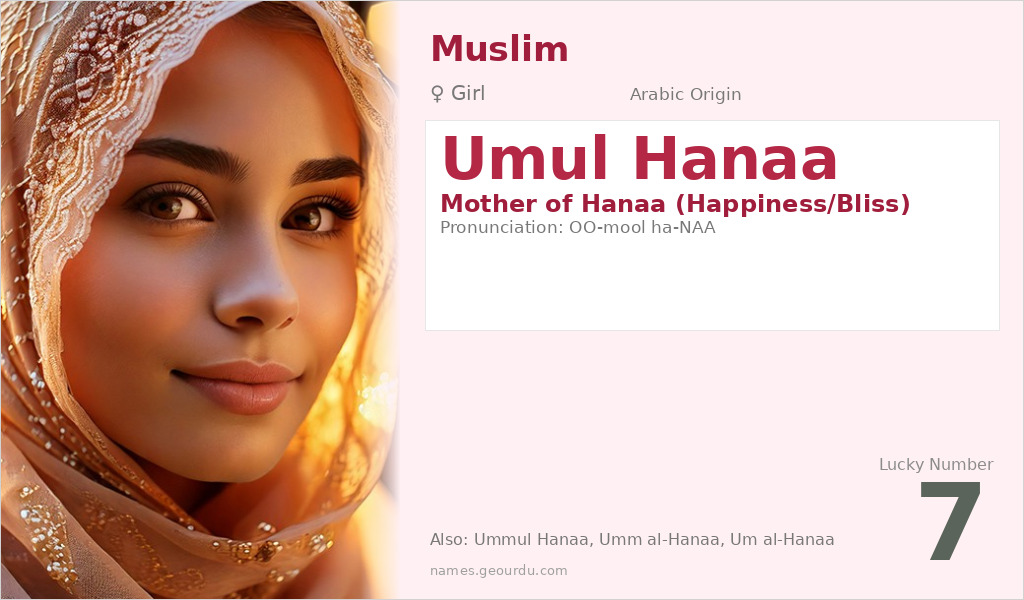 Umul Hanaa Name Meaning and Details