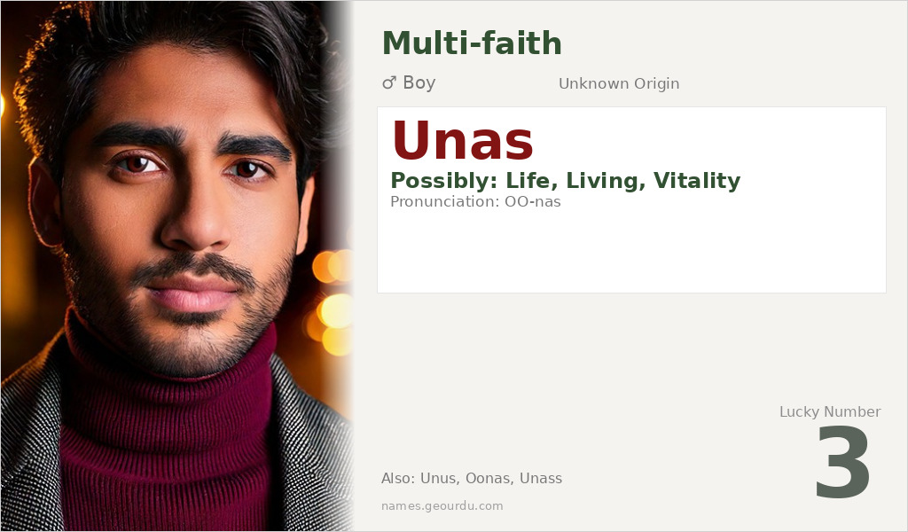 Unas Name Meaning and Details