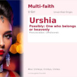 Urshia Name Meaning and Details
