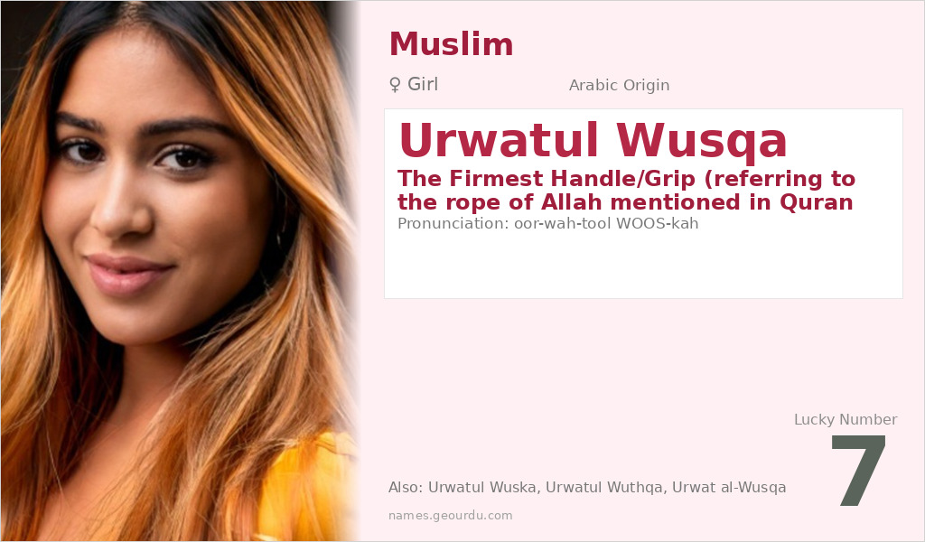 Urwatul Wusqa Name Meaning and Details