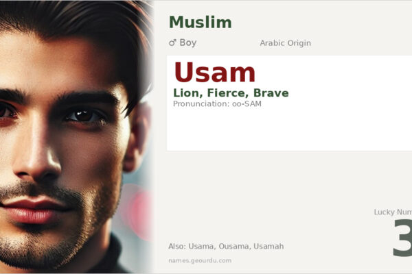 Usam Name Meaning — Arabic Origin, Lion Symbolism & Details (2025)