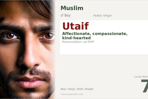 Utaif Name Meaning — Arabic Origin, Boy Name & Details (2025)
