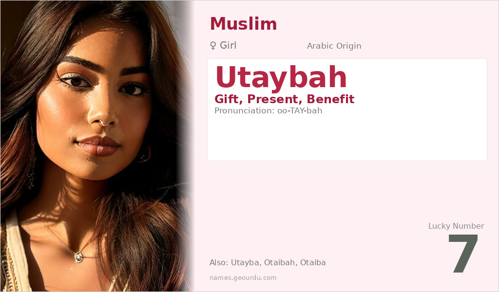 Utaybah Name Meaning and Details