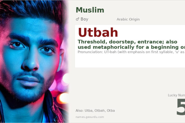 Utbah Name Meaning — Arabic Origin, Boy Name & Historical Significance