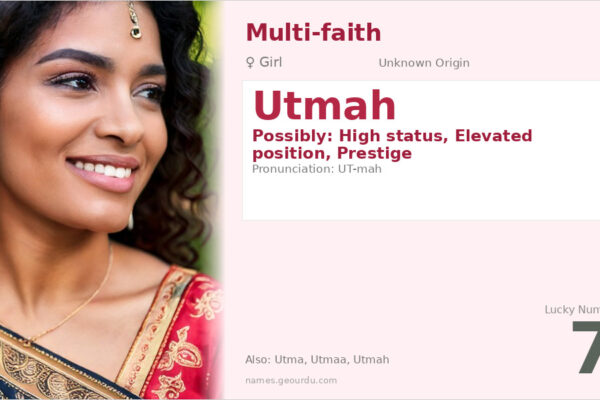 Utmah Name Meaning — Origin, Gender & Details (2025)