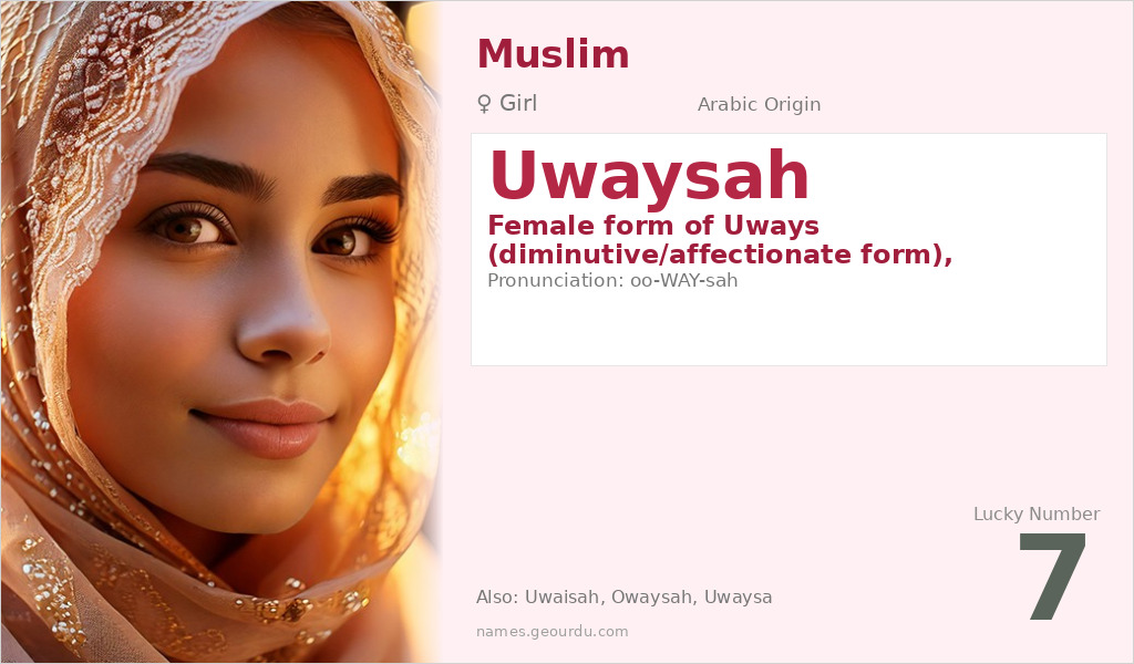 Uwaysah Name Meaning and Details
