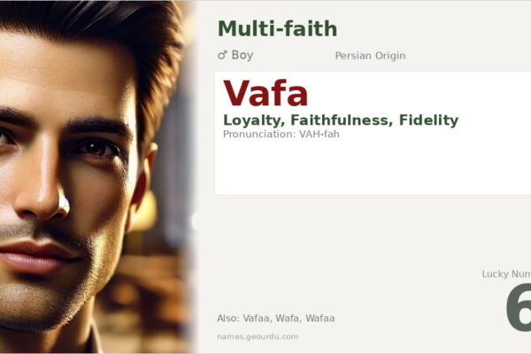 Vafa Name Meaning — Persian Origin, Loyalty & Details (2025)
