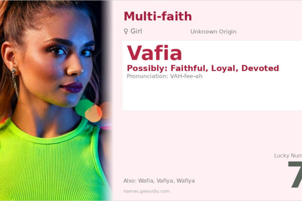 Vafia Name Meaning — Origin, Gender & Details (2025)