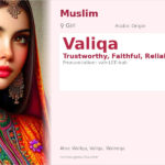 Valiqa Name Meaning and Details