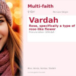Vardah Name Meaning and Details