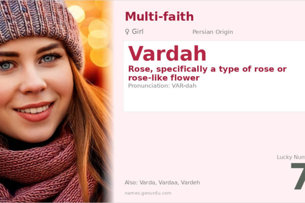 Vardah Name Meaning — Persian Origin, Girl Name & Details (2025)
