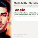 Vasia Name Meaning and Details
