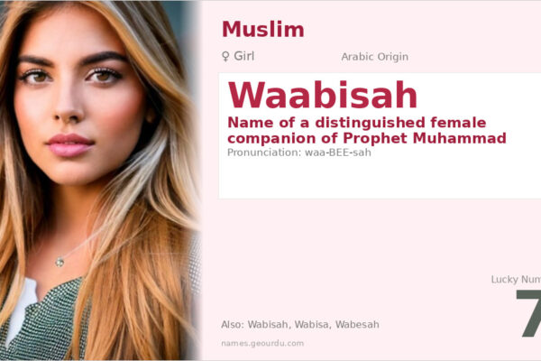 Waabisah Name Meaning — Arabic Origin, Girl Name & Islamic History (2025)