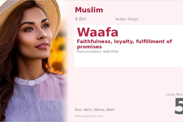 Waafa Name Meaning — Arabic Origin, Girl Name & Details (2025)