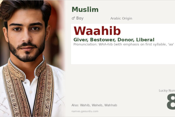 Waahib Name Meaning — Arabic Origin, Boy Name & Islamic Significance (2025)