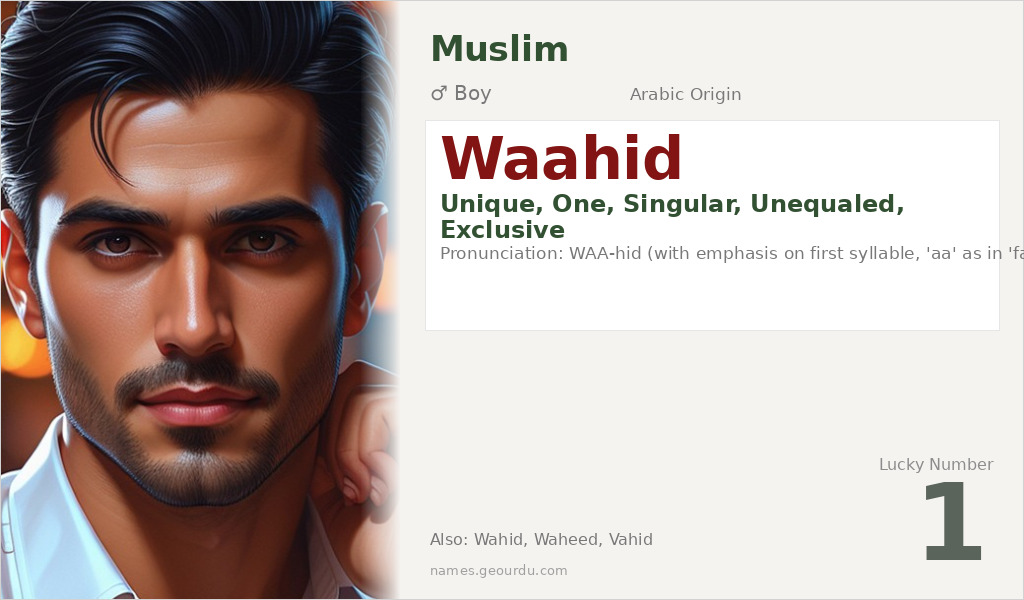 Waahid Name Meaning and Details