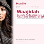 Waajidah Name Meaning and Details