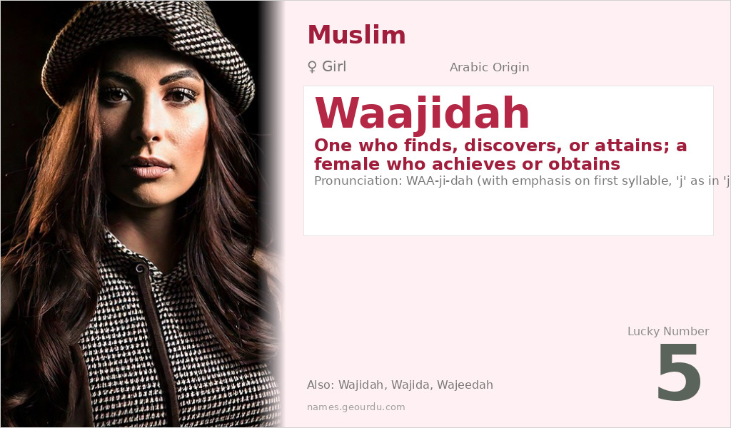 Waajidah Name Meaning and Details