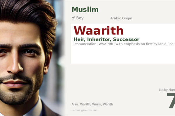 Waarith Name Meaning — Arabic Origin, Boy & Islamic Details (2025)
