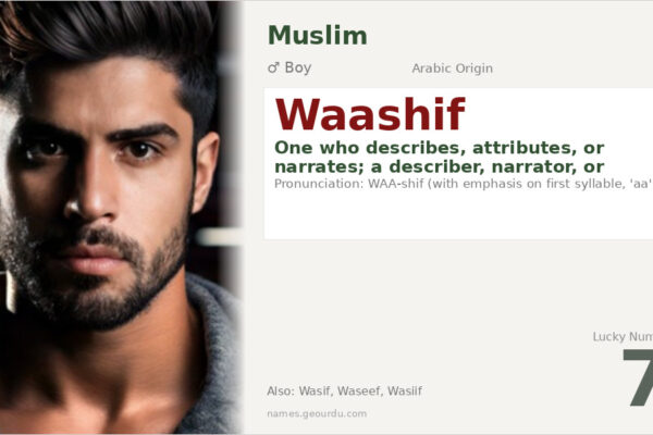 Waashif Name Meaning — Arabic Origin, Boy’s Name & Details (2025)
