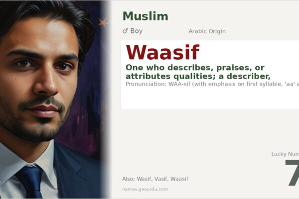 Waasif Name Meaning — Arabic Origin, Boy & Details (2025)