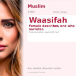 Waasifah Name Meaning and Details