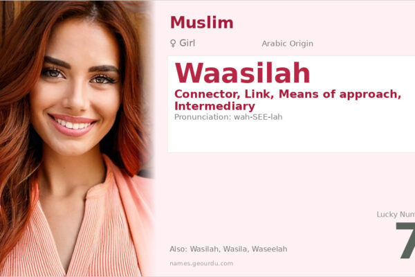 Waasilah Name Meaning — Arabic Origin, Girl Name & Islamic Significance (2025)