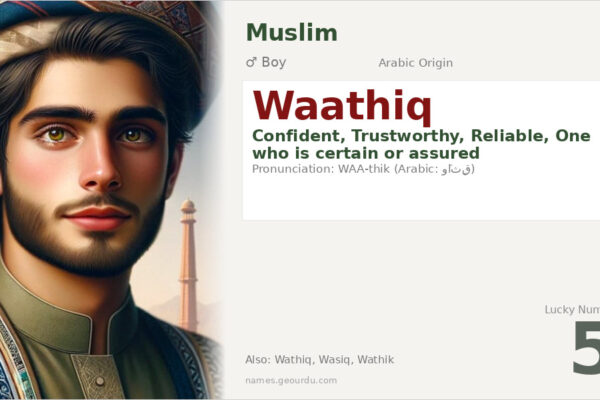 Waathiq Name Meaning — Arabic Origin, Boy Name & Details (2025)