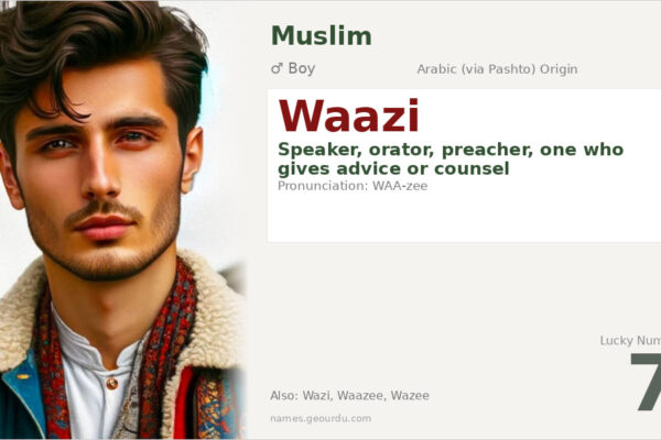 Waazi Name Meaning — Origin, Gender & Details (2025)