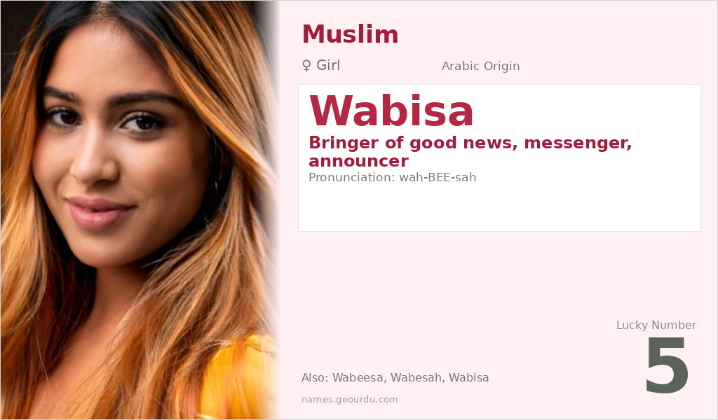 Wabisa Name Meaning and Details