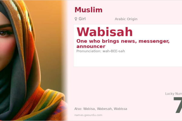 Wabisah Name Meaning — Arabic Origin, Girl Name & Details (2025)