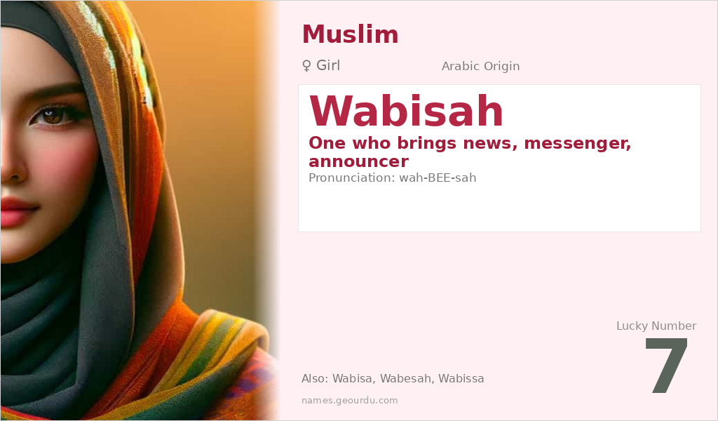 Wabisah Name Meaning and Details