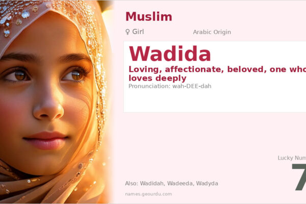Wadida Name Meaning — Arabic Origin, Girl Name & Details (2025)