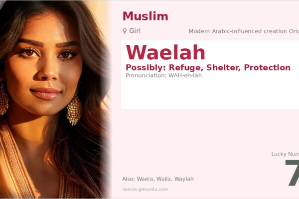 Waelah Name Meaning — Origin, Gender & Details (2025)