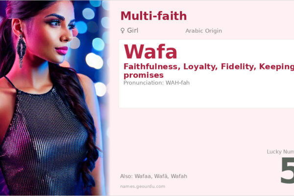 Wafa Name Meaning — Arabic Origin, Girl Name & Cultural Significance (2025)