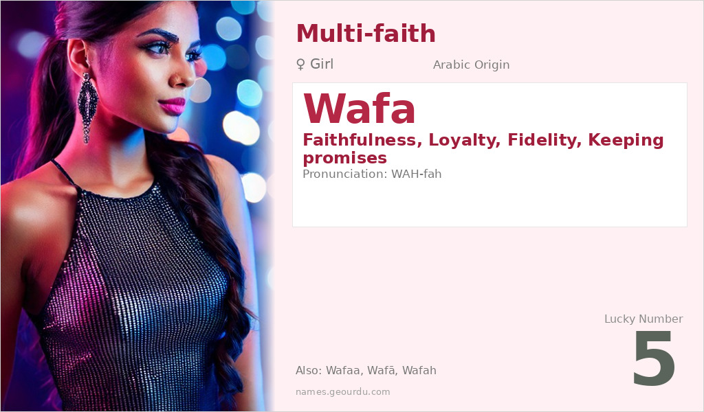 Wafa Name Meaning and Details