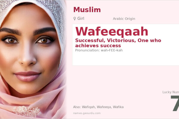 Wafeeqaah Meaning — Arabic Origin, Girl Name & Details (2025)