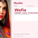 Wafia Name Meaning and Details