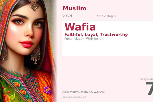 Wafia Name Meaning — Arabic Origin, Girl Name & Details (2025)