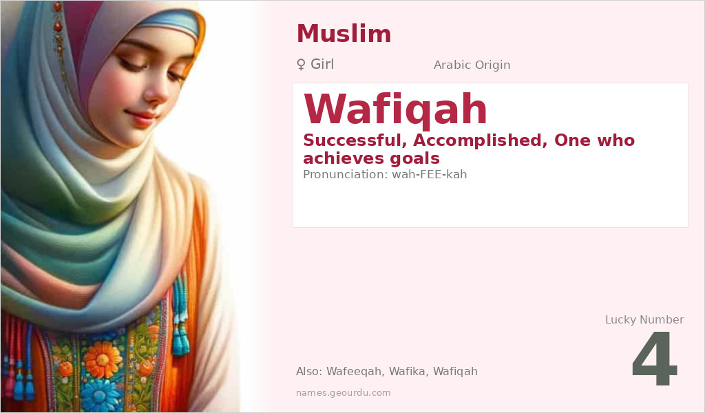 Wafiqah Name Meaning and Details