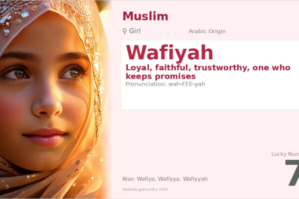 Wafiyah Name Meaning — Arabic Origin, Girl Name & Details (2025)