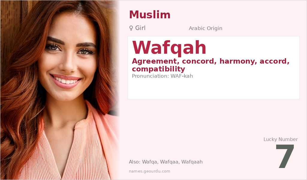 Wafqah Name Meaning and Details
