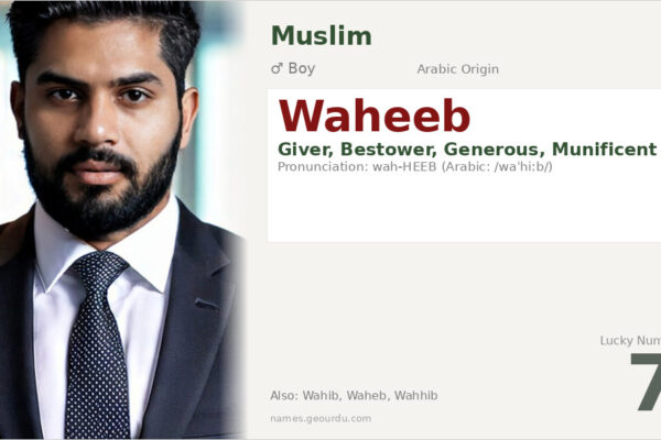 Waheeb Name Meaning — Arabic Origin, Boy Name & Details (2025)
