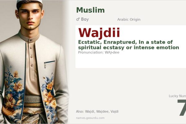 Wajdii Name Meaning — Arabic Origin, Boy Name & Spiritual Significance (2025)