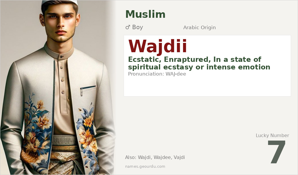 Wajdii Name Meaning and Details