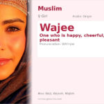 Wajee Name Meaning and Details