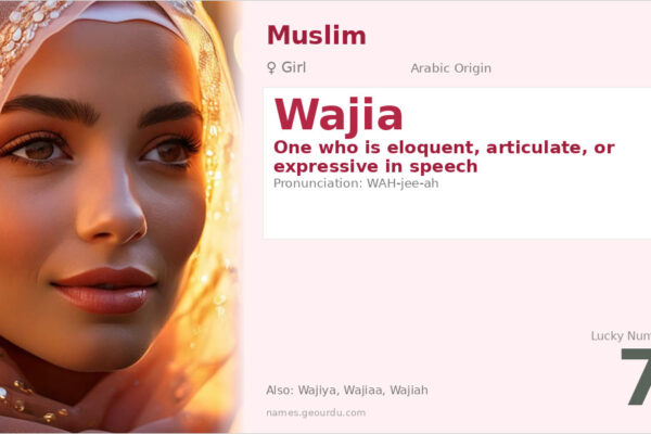 Wajia Name Meaning — Origin, Gender & Details (2025)